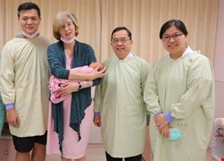 德國媽台灣爸產下混血娃　母嬰同室歡度全家第一個溫馨情人節