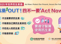 2025年世界抗生素週-「立即行動，守護當下；保障未來」