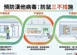 預防漢他病毒:防鼠三不措施